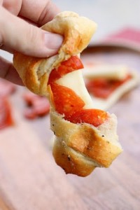 pepperoni and string cheese wraps